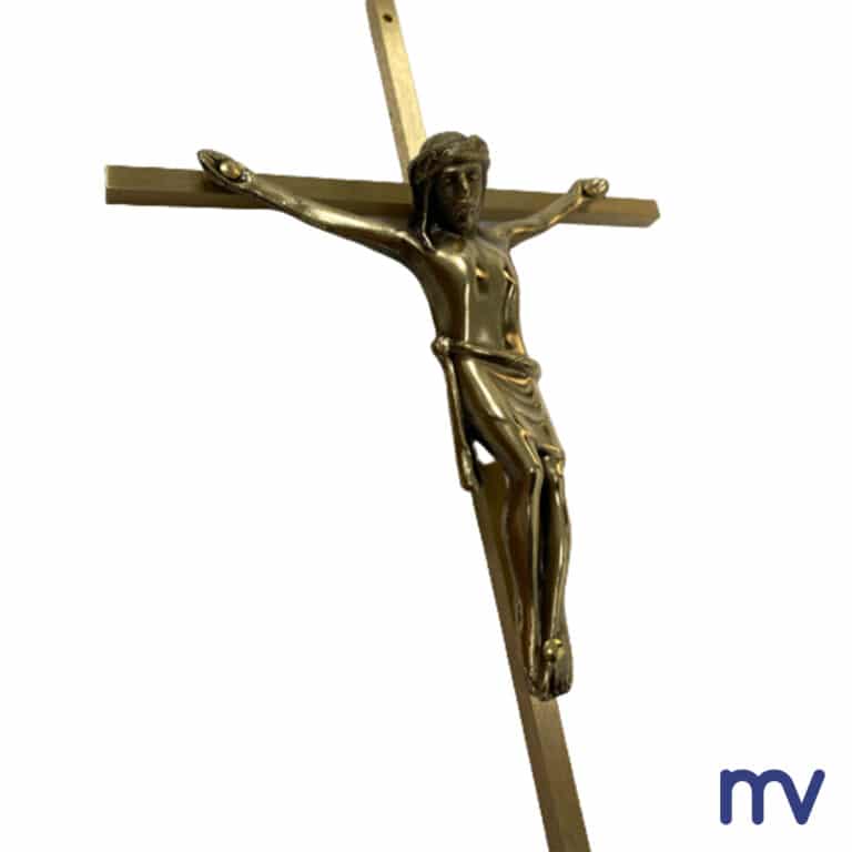 Morivita Mosadzný tyčový kríž spiaci s Kristom