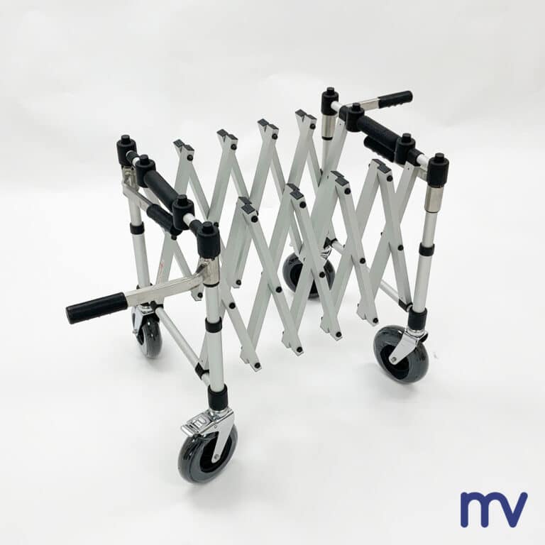 Morivita - Vytex - ALUMINIUM SPENCER Nožnicový vozík s horizontálnymi rukoväťami | Vzduchom nafukované kolesá