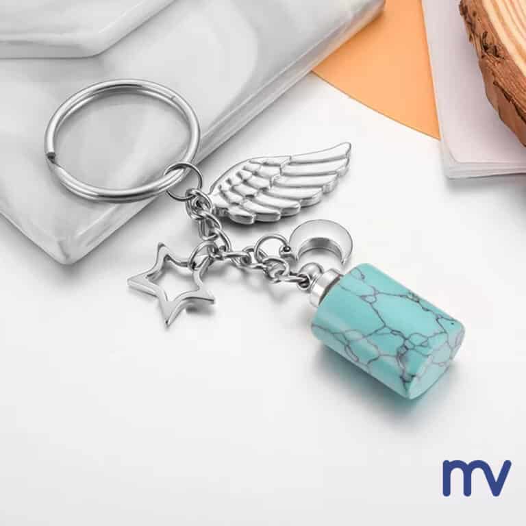 Morivita - Vytex - Chtelnica - Kremačná kľúčenka | Tyrkysový kameň